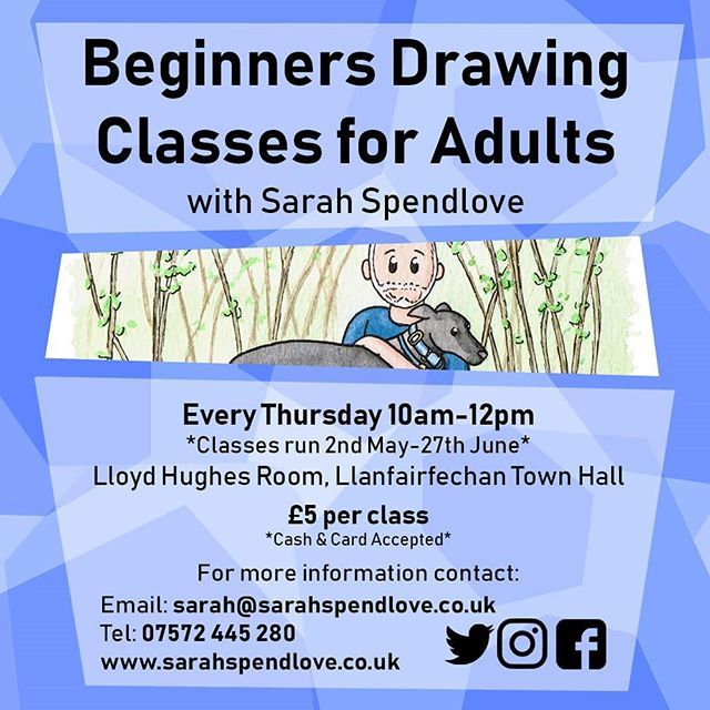 Sarah_Spendlove's tweet image. I'm running weekly drawing classes for beginners through May-June! If you, or anyone you know want to have a go please spread the word and get in touch. It will be held in llanfairfechan town hall from 10am-12pm. No need to book, just pop in and have a go!

#artclass #beginn…