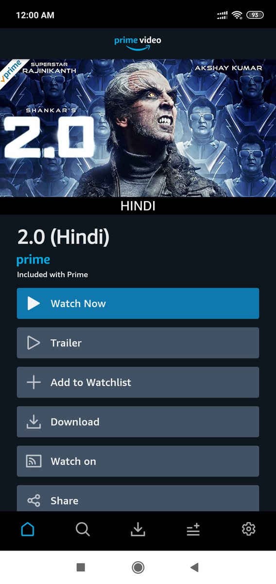 TheMamaSteve's tweet photo. Finally the wait is over #2Point0 is now available on #amazonprimevideo 
Watch now 

#Rajinikanth #AkshayKumar #shankarshanmugh
#arrahman #iamAmyJackson
#muthurajthangvl #editoranthony
#resulp #srinivas_mohan #madhankarky #Amazon #2Point0EpicBlockbuster #AvengersEndgame https://t.co/8mDpzgm6LI