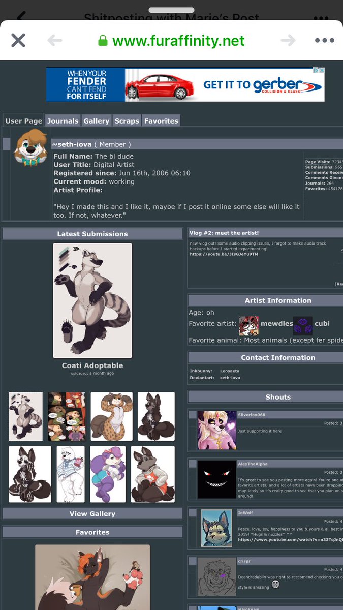 (tw: cub / pedo)HEY UH so >another< popular FA artist is a fucking pedo and is attempting to deny it so maybe... report them please. when people comment on their FA asking him about it they get blocked + deleted sO 