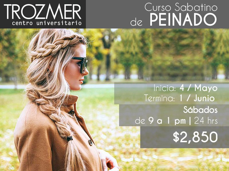 uni_trozmer's tweet image. ¡No te pierdas los cursos de MAYO que tenemos para tí!
Inscríbete al: 2430265 ext. 131 / WhatsApp: +52 1 222 512 2300 / E-mail: cursos@trozmer.edu.mx
.
.
#Automaquillaje #DepilacionHilo #EditorialDeModa #PersonalSvopper  #Peinado #Barbería #AprendeMAC #Puebla