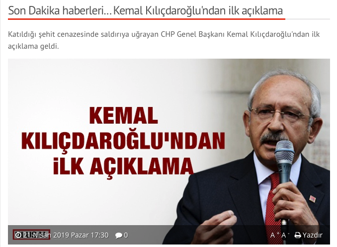 Kılıçdaroğlu, "Bana yapılan saldırı, Türkiye'nin birliğine ve bütünlüğüne yapılmış saldırıdır."