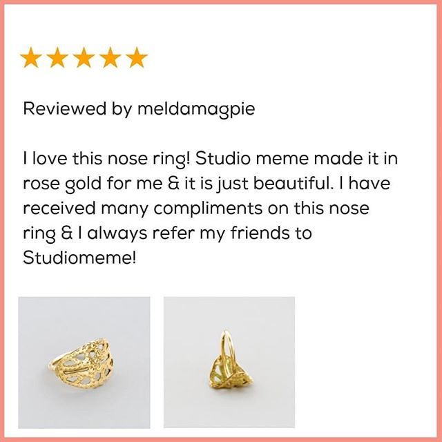 MeiravNiv's tweet image. Thank you so much meldamagpie, you are AMAZING!!! It mean alot for us 😘 .
.
.
.
#studiomeme #solidgold #goldbodyjewelry #bohojewelry #nosestud #nosepin #nosering #nosejewelry bit.ly/2GzfuYp