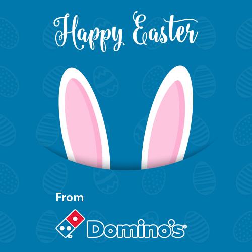 DominosAtlantic's tweet image. Happy Easter to All!  🐰 
#Happyeaster #dominos #localdominos