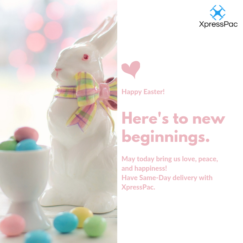 XpressPac's tweet photo. Happy Easter! 
.
.
#HoustonDeliveryService #SameDayDelivery #Easter #EasterDay #UrgentDelivery #GetItNow #TGWHX #SameDay #Delivery #Driver #courier #parcel #shipping #baggage  #services https://t.co/EGu9ZBzamX