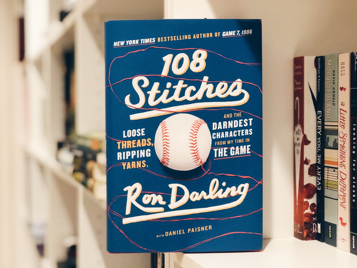 MLBBookClub's tweet image. For the month of May, #MLBBC is partnering with @StMartinsPress and reading 108 STITCHES by @RonDarlingJr!