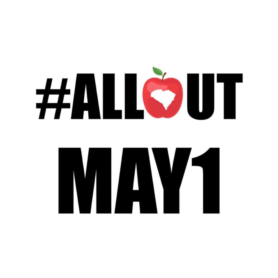 Michal_Hope's tweet image. Supporters of public education, check your calendars for May 1st!  I&apos;m in for my colleagues, students, and my children for all of their futures! #SCforEd #educatorsforchange