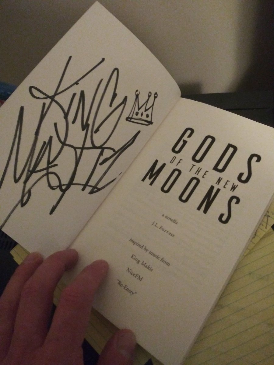 Who wants this super rad signed copy of 'Gods of New Moons' by @wordforrest / <a href="/TheBigMakis/">👑King Makis👑</a> (audio/soundtrack)?

Follow us and enter email here:
jlforrest.com/newsletter/

#music #giveaway #free #contest #sweepstakes #vaporwave #edm #electronicmusic #electronica #multimedia #Easter