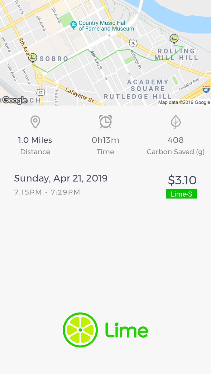 I just scooted in a maxi dress. #happyeaster #downtownnashville Check out my latest ride with #Lime.

Use referral code RY45X3N to sign up and receive 1 free unlock coupon when you ride.