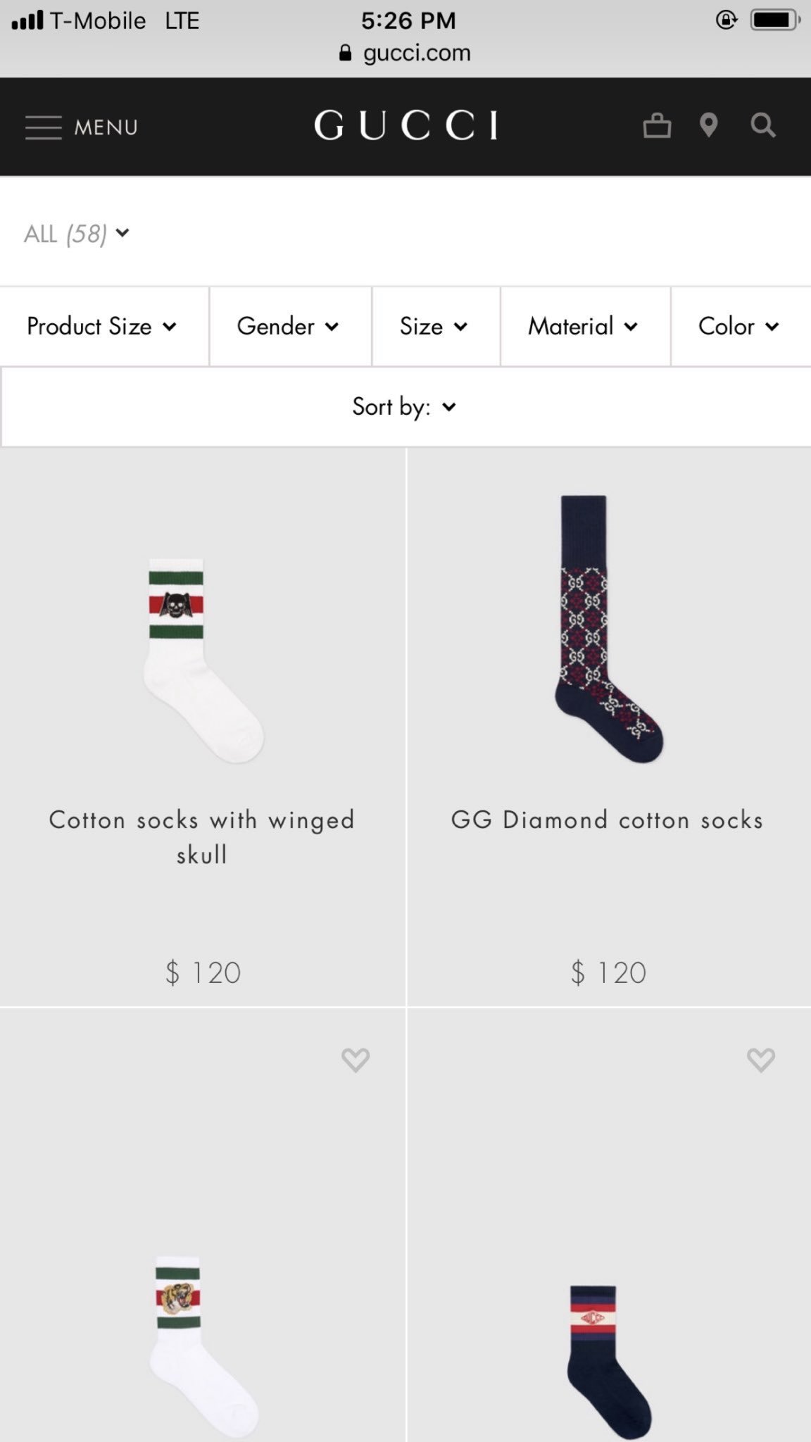 gucci diamond socks