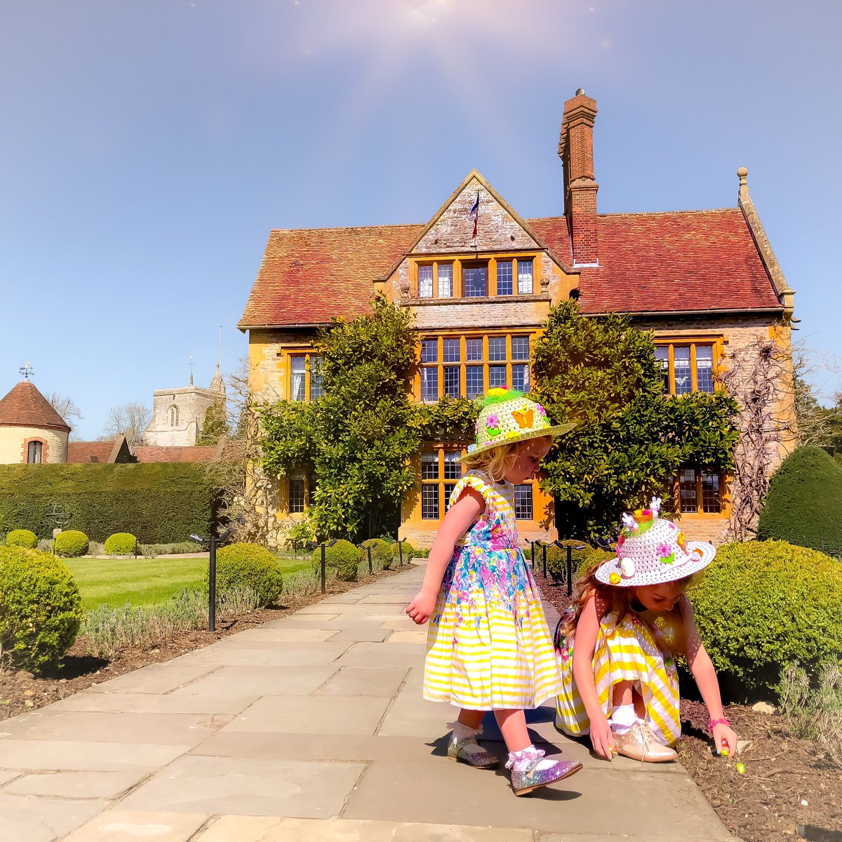 JonnyAppleton's tweet photo. Beautiful day @lemanoir for the Annual Easter Egg Hunt with @PrettyLottie. Very quiet without @raymond_blanc @JenniferLamboll @PPJWolfs @PNH_Hotelier @GodmanLaura https://t.co/wttwv46vRF