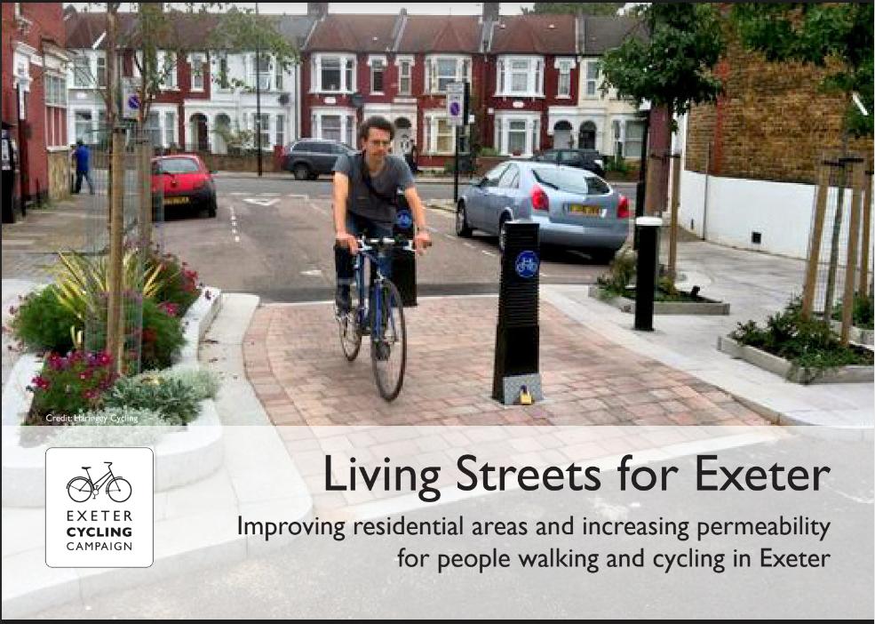 ExeterCycling's tweet photo. With elections for city councillors coming up, we've produced A Manifesto for Cycling and Walking in Exeter.
We're calling on aspiring and existing councillors to commit to five improvements for cycling and walking.
The first is liveable streets.
https://t.co/QHBJQo2YAX https://t.co/R6mpKWVmci