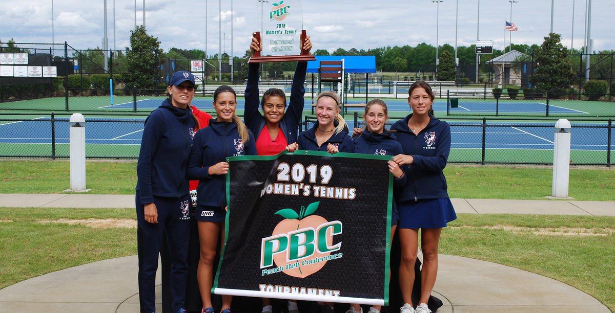 PeachBelt's tweet photo. Women’s Tennis - @CSUCougars win the PBC Tournament Championship! https://t.co/y9suhgx6sL #PBCDOMINANT https://t.co/a3aV9ULT4g