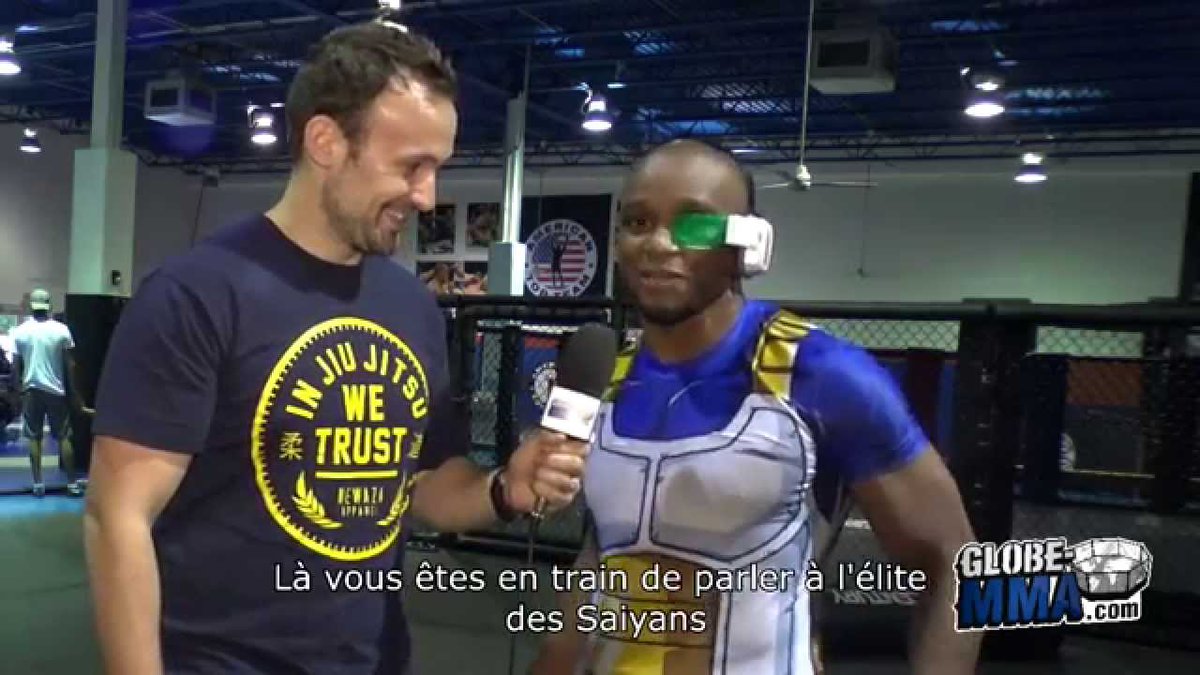 Next up, former UFC featherweight fighter Marcus Brimage! He credits DBZ as one of his major inspirations for getting into martial arts and would do weigh-ins, interviews and walk outs with a scouter!