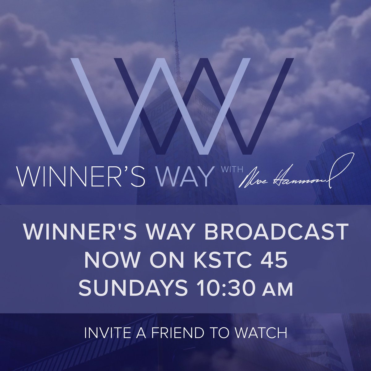 LivingWordMN's tweet photo. Today we launch broadcasting locally on KSTC, channel 45. We will be broadcasting Sundays at 10:30 a.m. Invite a friend to watch with you! #WinnersWay https://t.co/rPy4RshBLn