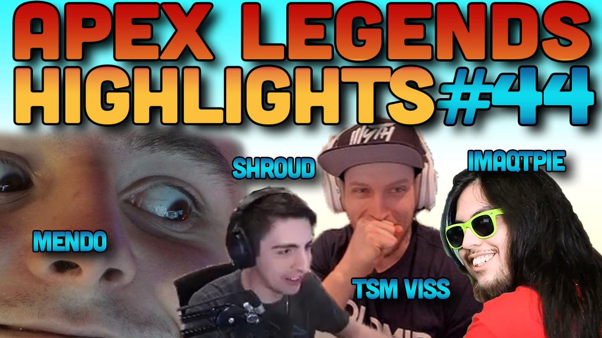 Dizzy, Mendokusai, Shroud, Viss, and IMAQTPIE! | Apex Legends Highlights #44
LINK --> youtu.be/4xIsrmchqeY