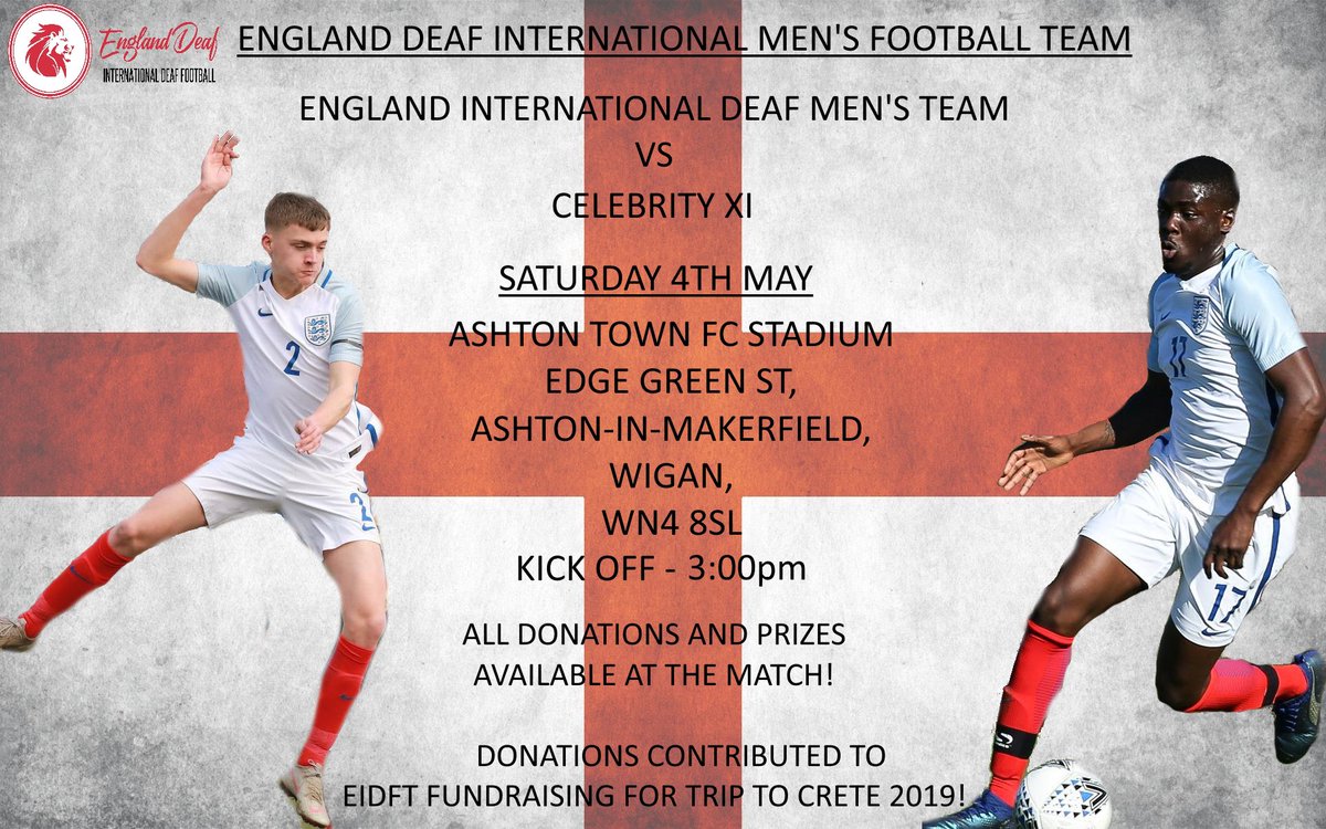 northernpromise's tweet image. Huge week next week. Two teams to pull out of the bag..

First up on May 4th a Celeb side to take on the National England Deaf Football team, &amp;amp; then May 25th a Manchester United side to take on Joseph's Goal Latics Legends.

Both games are at Ashton Town.

#charity #timetoproduce