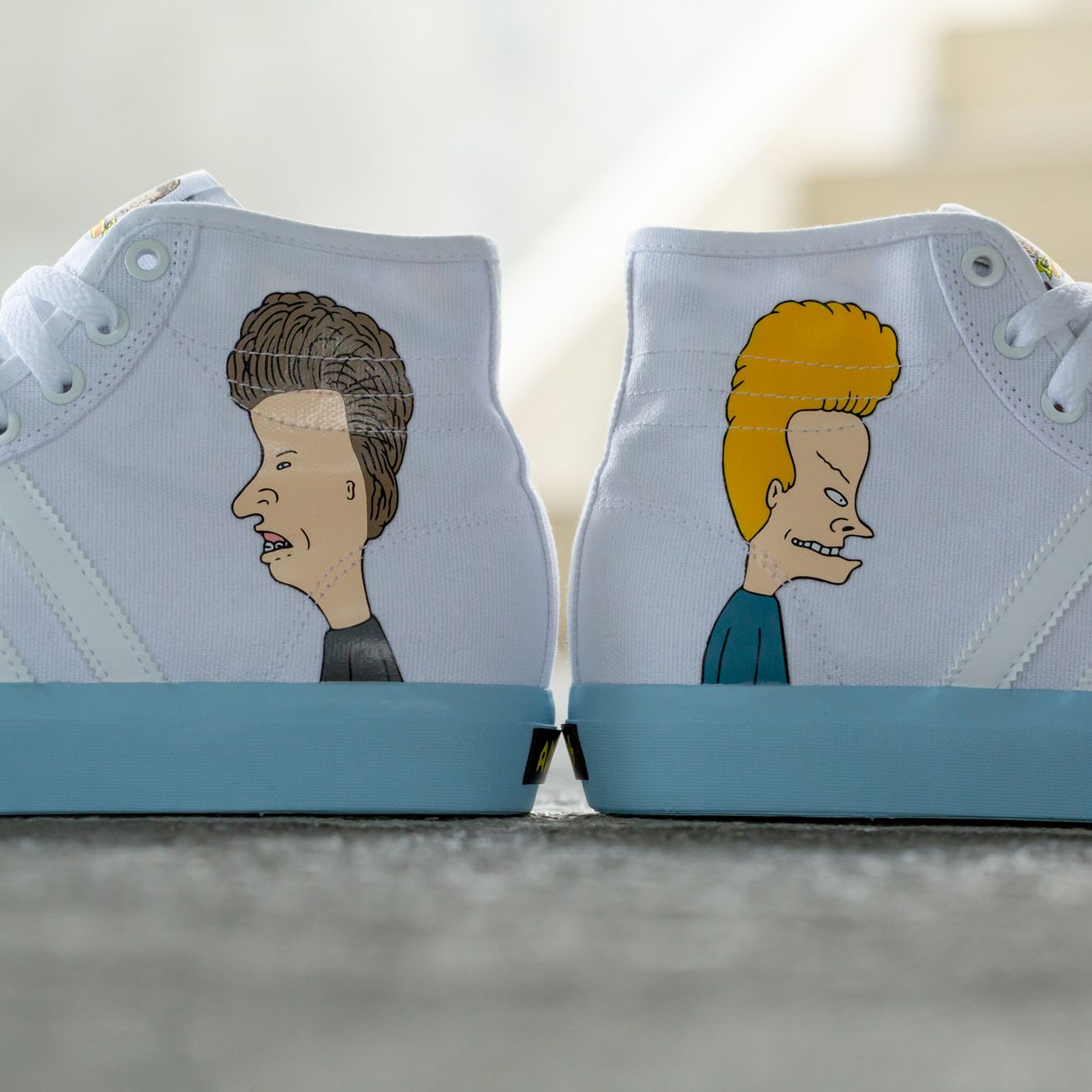 matchcourt high remix beavis & butthead shoes