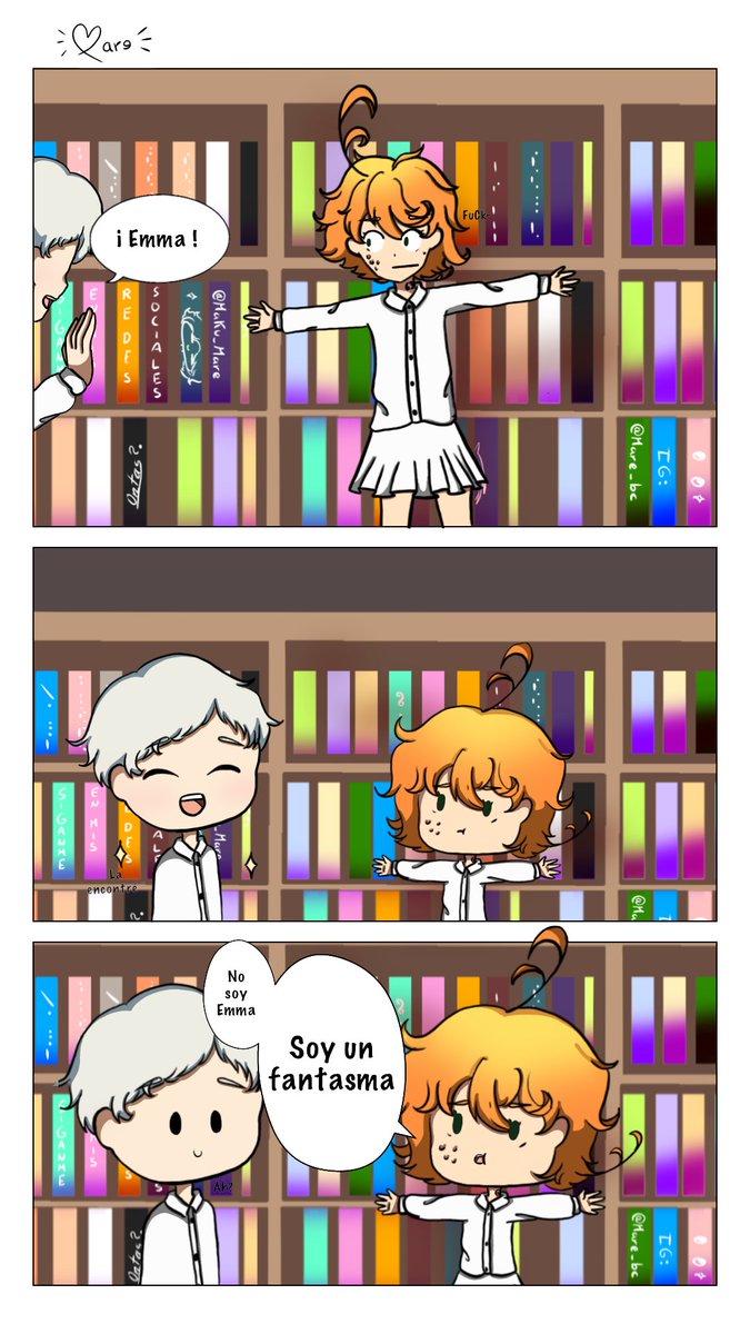 mare_bc's tweet image. Hola!~
Hice una especie de mini-comic de The Promised Neverland / Yakusoku No Neverland (como le quieran decir xD) basándome en un "Rol" que hice con una persona random uwu
Espero les guste(?)