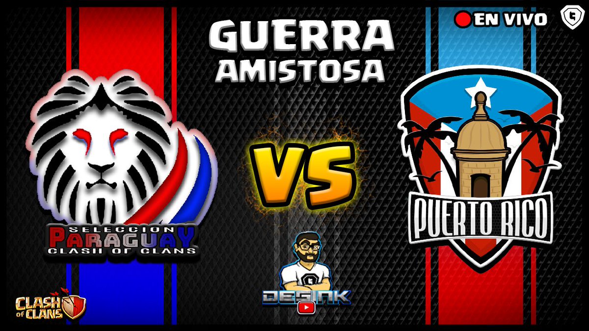 Hoy una Seleccion renovada como la de Paraguay 🇵🇾 tendra su primer amistoso de cara al Torneo Americano de Clash of Clans , Esperamos su apoyo a nuestra querida Paraguay a las 19:00 hs, sera transmitido por el canal del Youtuber <a href="/Desink9/">Desink</a> youtu.be/5Nszt5iSqjM

GO PY 🇵🇾