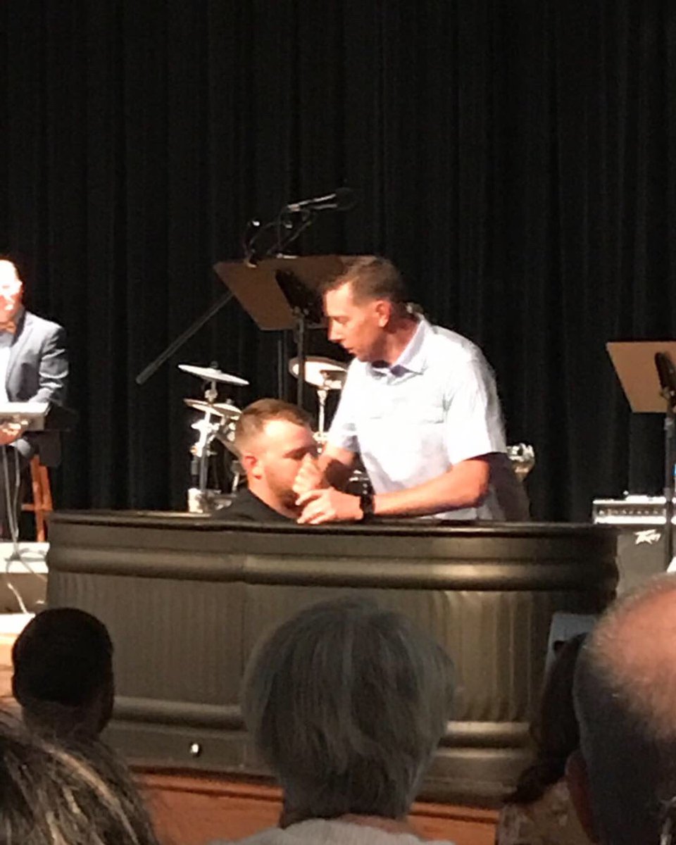 KaytiLouise's tweet photo. Today Casen and I were baptized, and what a better day than today to proclaim our faith and salvation in the Lord publicly. I am in awe of Jesus, His love, and how He has been our one and only solid foundation to build a life that glorifies Him. What a Happy Easter🌷 https://t.co/N40zzVycSd