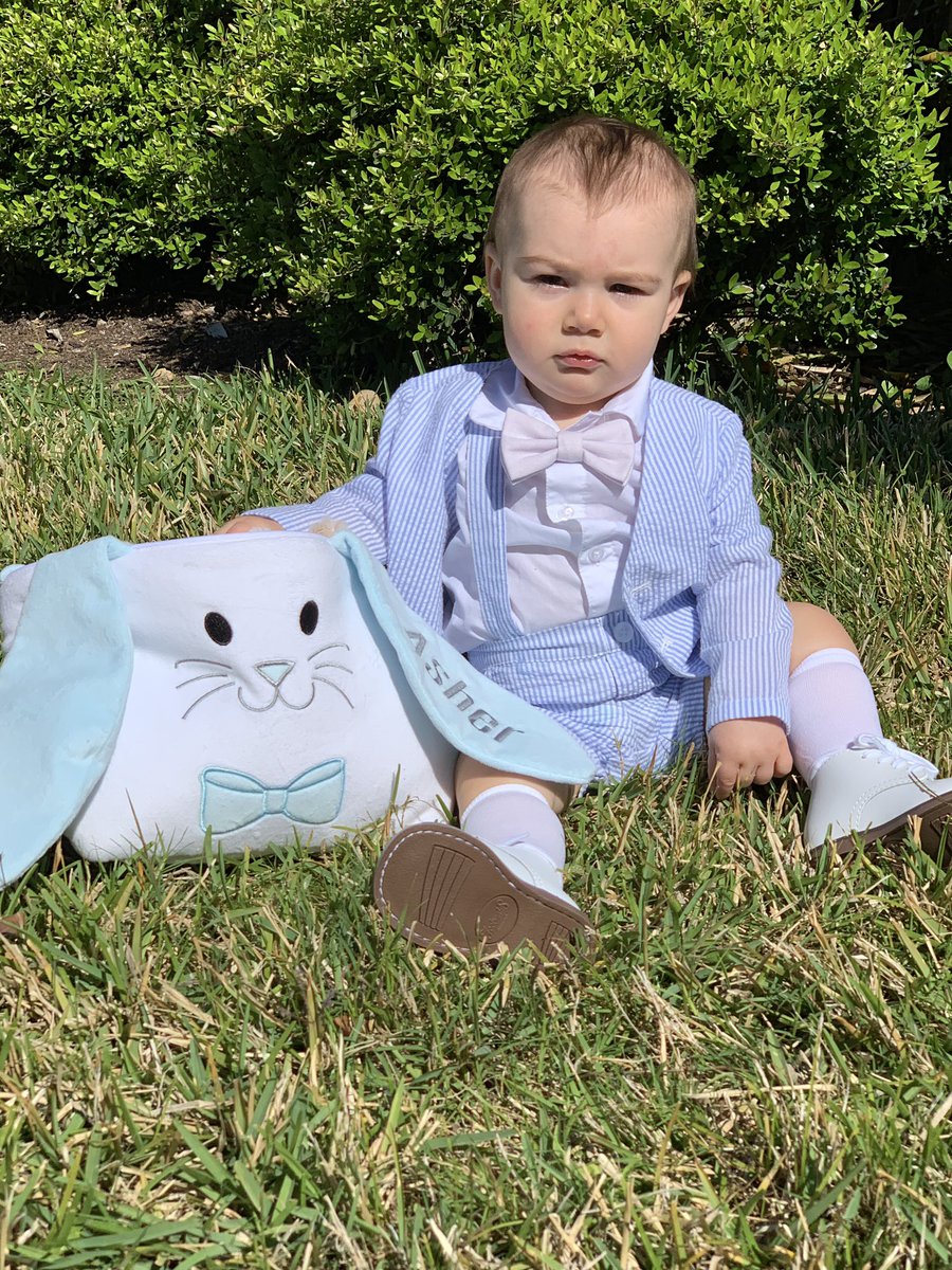 Happy Easter from my little GQ model.