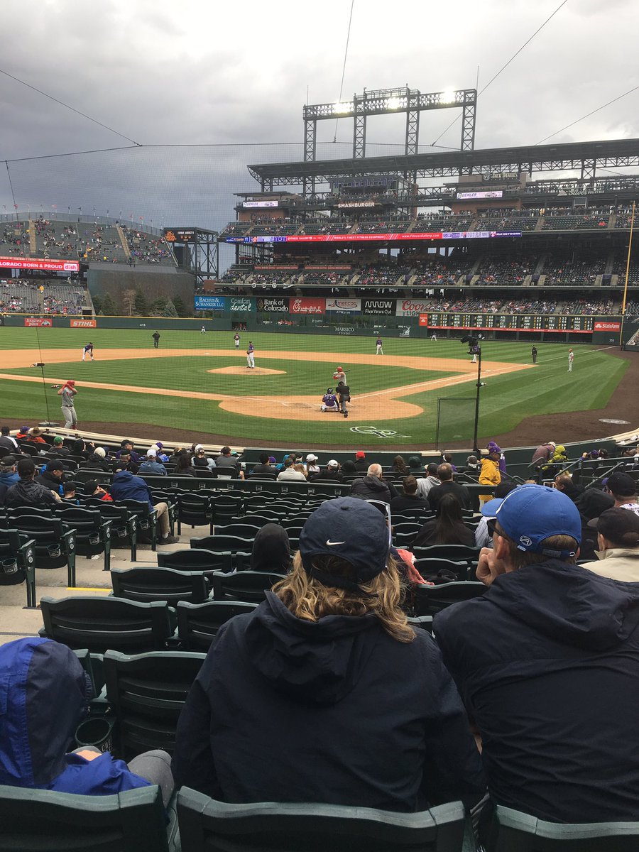 Great Easter Sunday topped off with a little baseball. #Rockies #LoveColorado #RamFamily