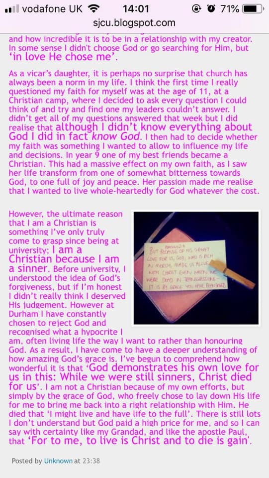 "He is not here; he has risen, just as he said." Matt 28.6

Jesus' resurrection changes everything. 

Toby &amp; Milly lived 'life to the full' because they knew the one who brings us to fullness, not just now, but for eternity. I'd love you to read their words this Easter.