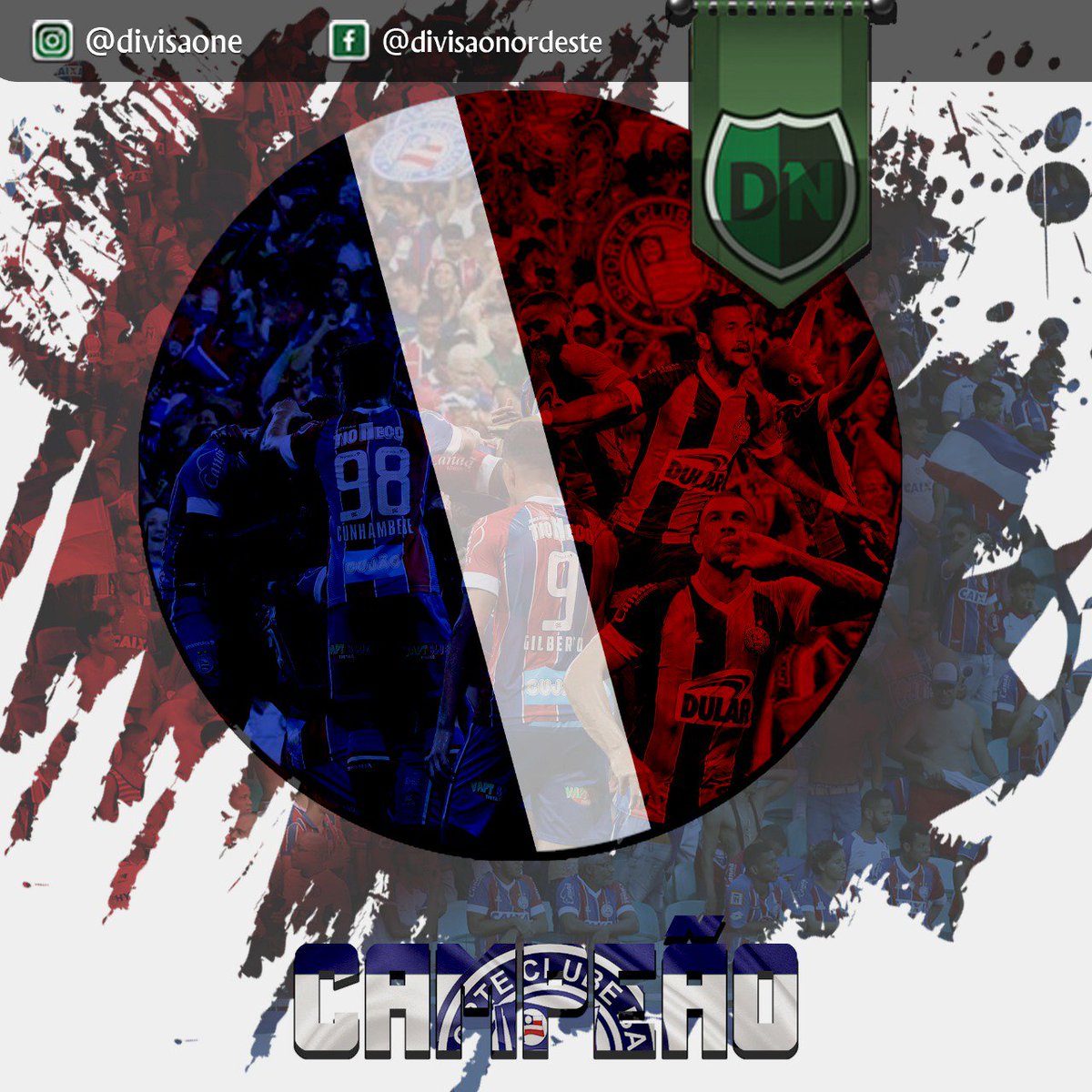 divisaone's tweet photo. Bahia, de Salvador, vence o Bahia, de Feira, e é campeão do estadual.

Veja mais em
https://t.co/Dhpw8cFTkm

#ECBahia #BBMP #tricolordeaco #VamosTricolor
#omaiordonordeste #esquadrãodeaço #CampenatoBaiano #Baianão #SouTricolor #BahiaMeuAmor #BahiaDeFeira #Tremendão https://t.co/eAug9D7cdW