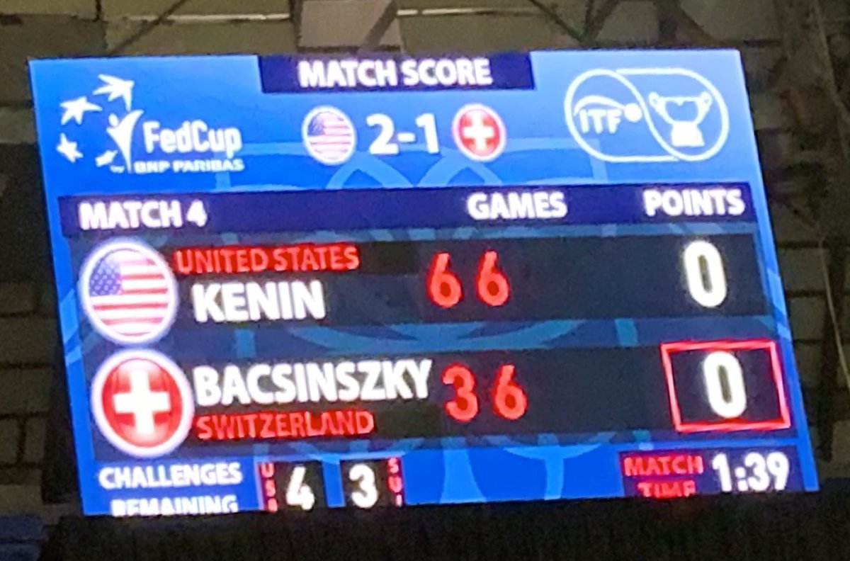 swiss_tennis's tweet photo. #TieBreakTime #fedcup #SanAntonio #USASUI #SupportTheSwiss https://t.co/Ye9iFIqF36