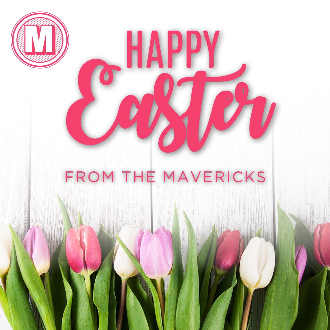 RedMavMedia's tweet photo. Wishing you and your family a very Happy Easter! #TeamMaverick https://t.co/xsH1GjWFDu