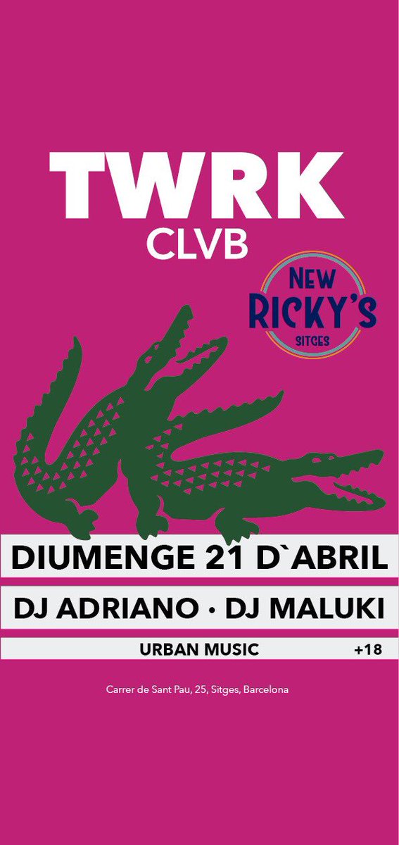 #Domingo #newrickys #sitges