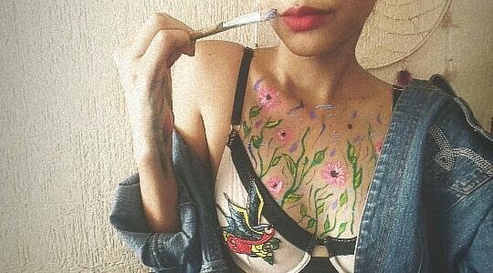 Felixl8Itze's tweet photo. I don't know what you've been told
But this gal right here is gonna rule the worl 🌸
#bodypaint https://t.co/ONCtmuMdGR
