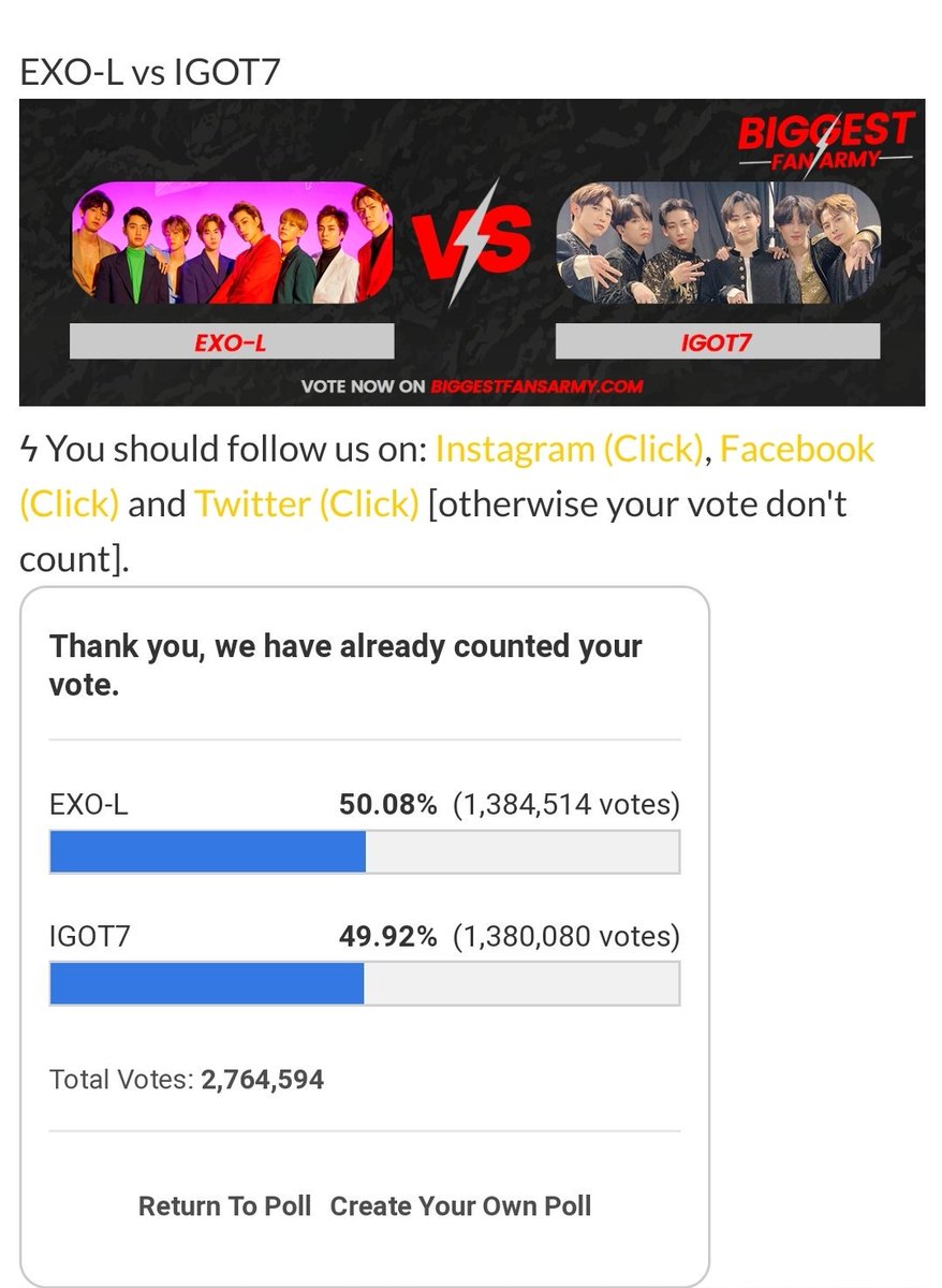 KiyomiXM99's tweet photo. EXO-L ~
We can do it! ๐ช๐ป
Let's make the gap bigger and win this round! โบ
Uh, yes there is a next round ๐คฃ
Don't let it end for us here!!
๐ข๐ https://t.co/HSWrn5bAJn
#EXO #์์ @weareoneEXO @B_hundred_Hyun @LayZhang
๐ธ #EXOLsPromise https://t.co/lssybrNwTe