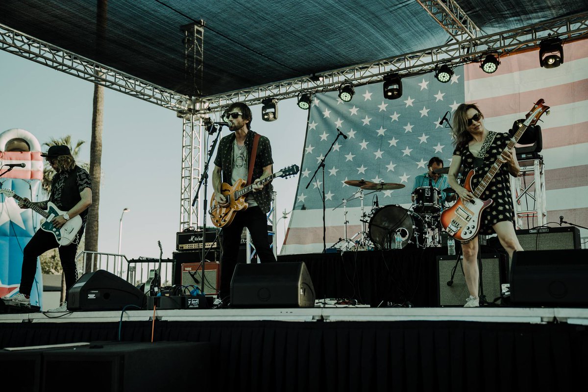EstrellaAZLife's tweet photo. Come to the Goodyear Lakeside #MusicFestival on April 27, where the music, parking and sunshine are all free! Pictured is today’s featured act, @newchumsband: https://t.co/Vbyx5GFAH6 @GoodyearAZGov @westvalleyarts #GLMFest https://t.co/rcPgKILlz1