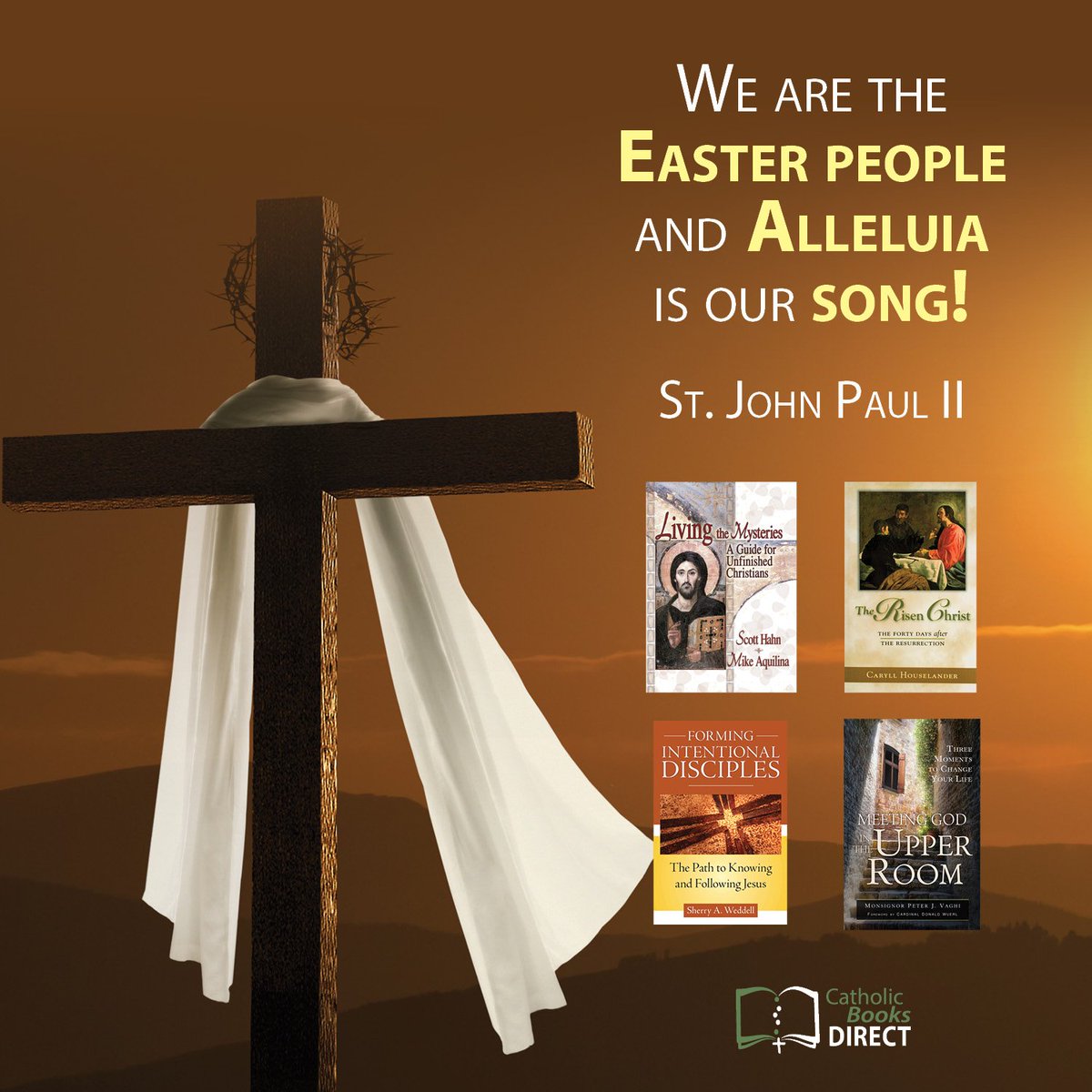 Happy #Easter from @CathBooksDirect! May this Easter season be the start of new beginnings and new life in Christ for you. Check out some of our titles on the Risen Christ, the early Church and discipleship. #Catholic #Easter2019 - https://mailchi.mp/5fabd5a17d7a/lent-challenge-867997 …