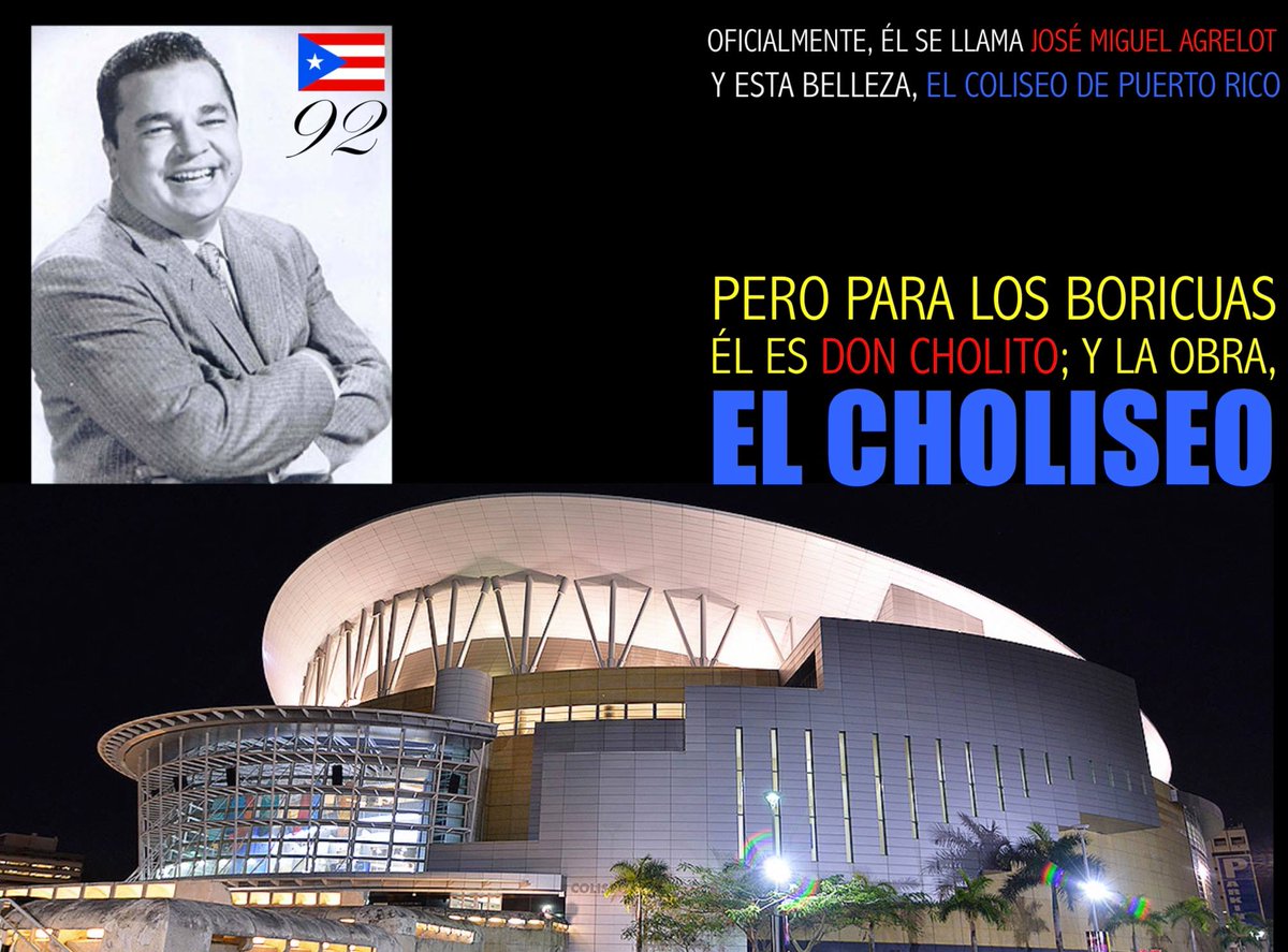 elboricuazo's tweet photo. Un día como HOY hace 92 AÑOS, nació en Santurce el queridísimo y reconocido comediante puertorriqueño JOSÉ MIGUEL AGRELOT, llamado por TODOS los puertorriqueños, "DON CHOLITO" ... CONOCE + https://t.co/JOZDwq2KkL https://t.co/GGvpHGU785