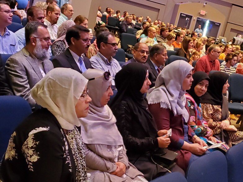 Bezner's tweet photo. Had 20 or so Muslims from our neighborhood mosque join us today for Easter. Afterwards we hosted a brunch for them to ask questions about the Resurrection. It was pretty sweet. Love my neighbors. https://t.co/nHLsVPsI5S