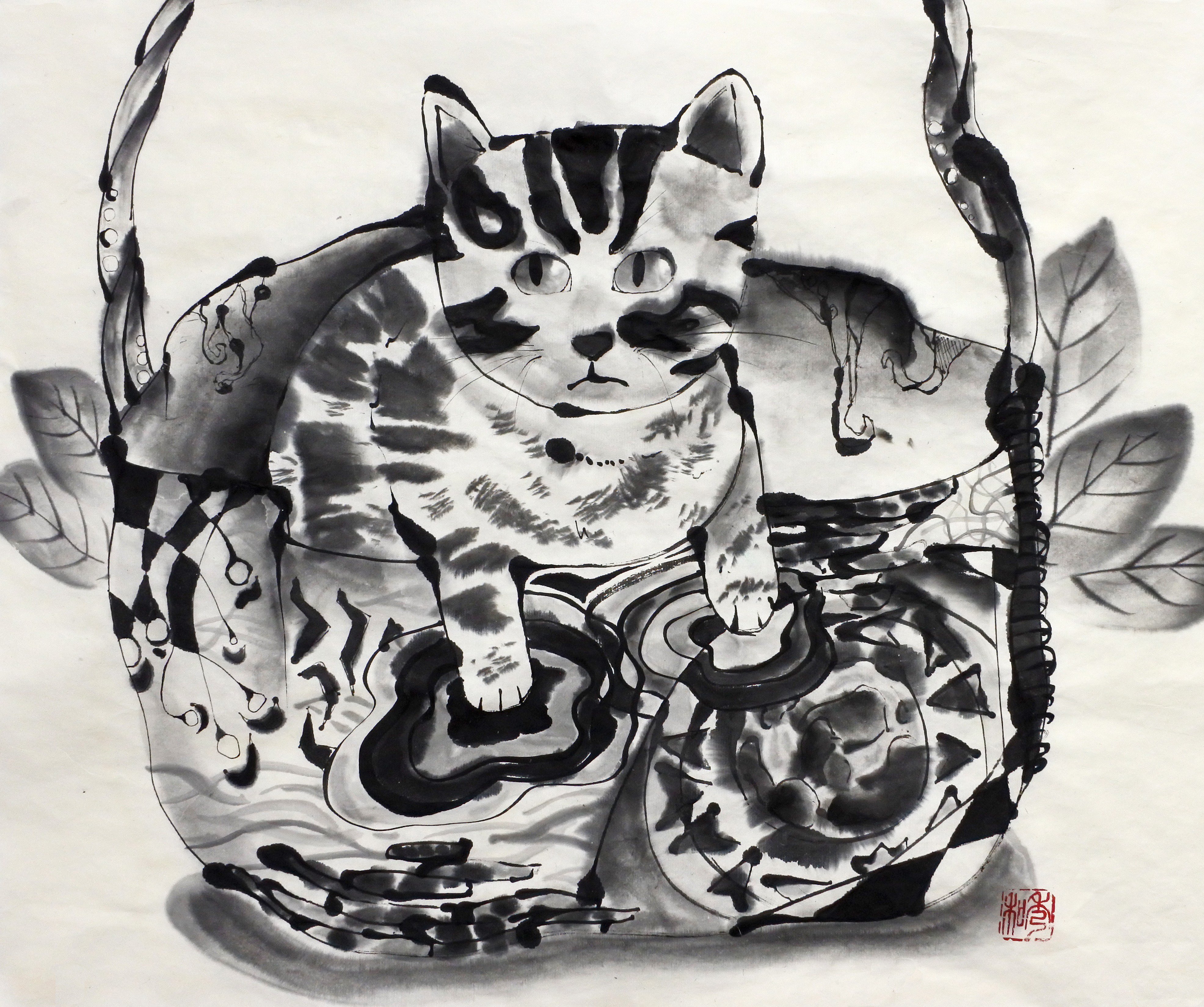 Hidekazu Sato Hide 水墨画はこういう感じのを描きます 抽象的な細かい模様を描くのが好きです 生き物や植物も描いてて楽しいのでよく描きます 絵描きさんと繋がりたい イラスト 絵 イラスト好きな人と繋がりたい T Co Uovhtxgu6x