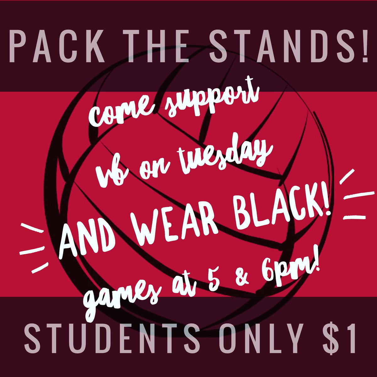 dodbacks's tweet image. Come out and PACK THE STANDS for volleyball on Tuesday at 5 &amp;amp; 6pm. Students are only $1!! #wearedo @DOHS_ORourke @DOPITCREW @DOHSAthletics