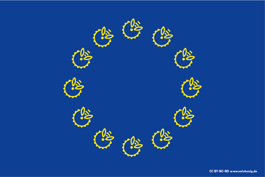Velohonig's tweet photo. wird mit Muskelkraft bewegt ... und reift unterwegs zum Narrativ. #Europahonig https://t.co/P57YKKVfgg