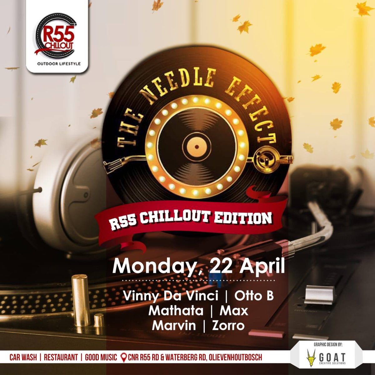 VinnyDaVinci's tweet photo. THE EASTER WEEKEND SHUT DOWN GIG UPDATE!!!
Monday 22 April 2019
#TheNeedleEffect @ R55 CHILLOUT in Olievenhout Centurion ((17h00 - 19h00))
#MogoduMondays @ COTTON LOUNGE in Bryanston Sandton ((21h30 - 23h00))
#WeLoveHouseMusic #ExpensiveMusic #DaDeepIsGonnaGetcha https://t.co/i2fMbrnnDL