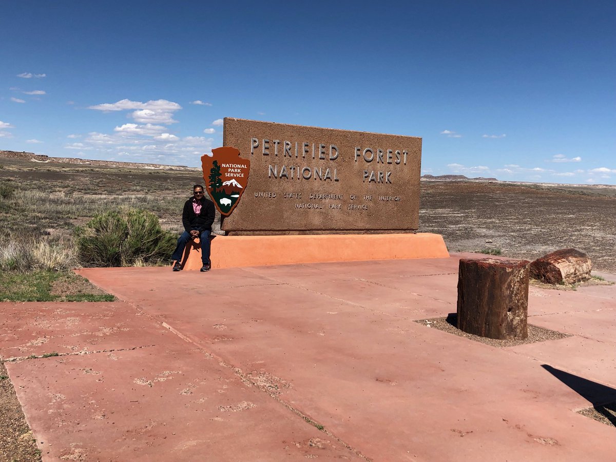 NathanDrB's tweet photo. These pictures cannot remotely do any justice to the majesty of . . . 

The Painted Desert!

⁦@PfmaAssn⁩ ⁦@PefoFieldInst⁩ ⁦and 

The Petrified Forest National Park!

⁦@GoParks⁩

Seeing fossils from over 225-million years ago!

Just amazing!! https://t.co/EUhyHUbJev
