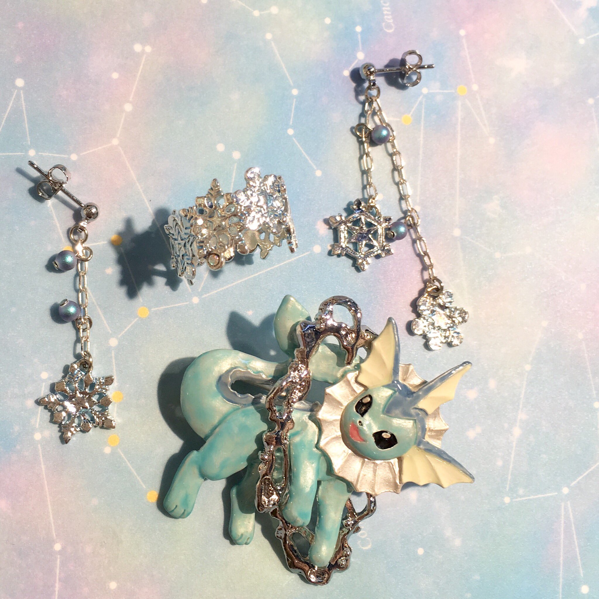 NO.991❤三重塔 桜❤レジンへアゴム ブローチ