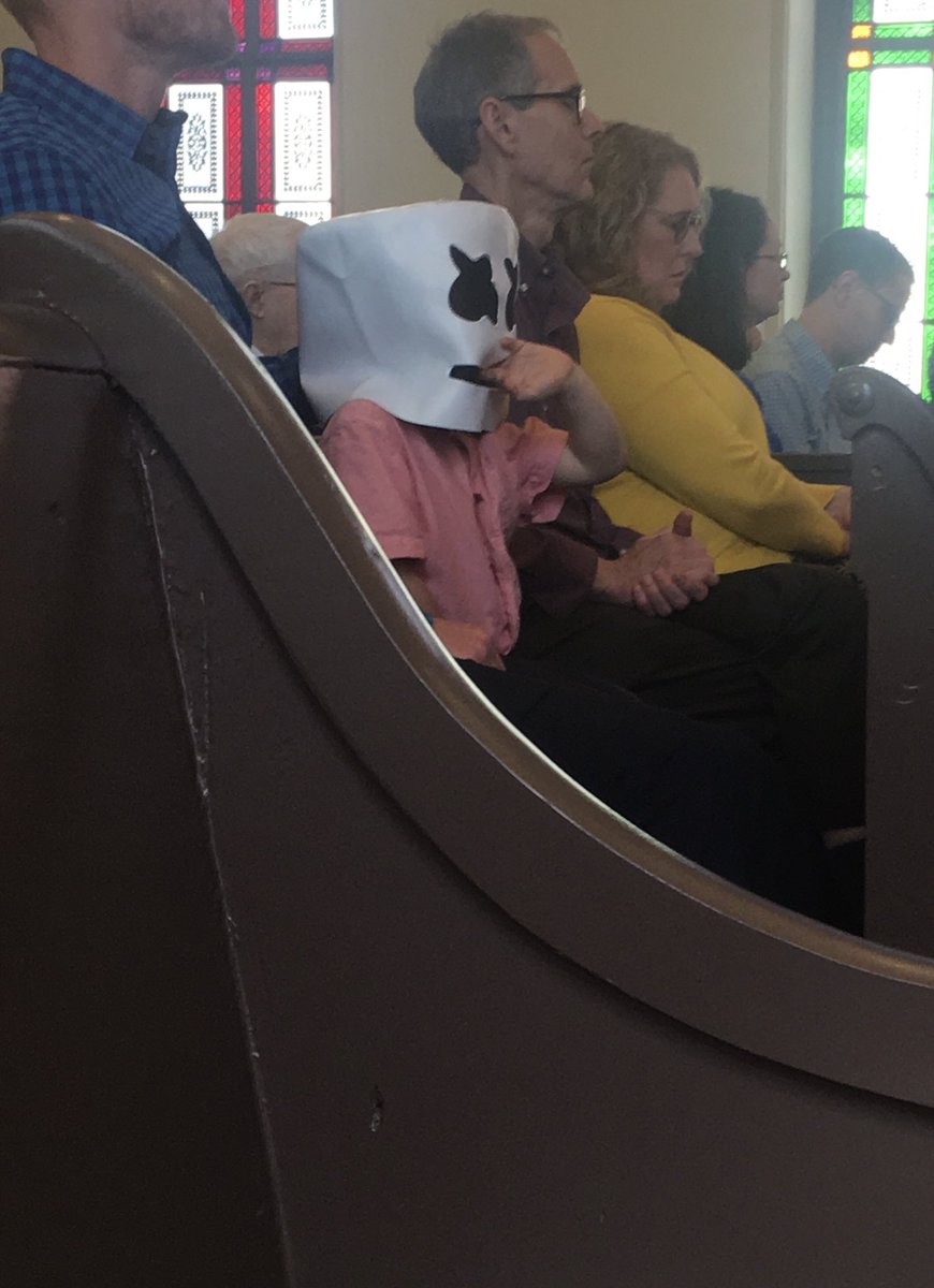 It’s not every day that <a href="/marshmellomusic/">marshmellomusic</a> celebrates Easter at your church! My son took his obsession to a new level today! 😂