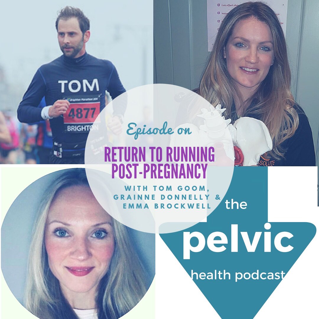 LoriForner's tweet photo. Latest episode on guidelines on return to running post-pregnancy with @tomgoom @ABSPhysio @emma_physiomum Hear about the guidelines, why 3 months is a good cut-off to return to running after babies and their future plans on The Pelvic Health Podcast on Podbean app or Apple https://t.co/fXyLAZEgIo