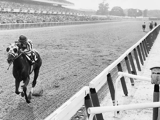 Super70sSports's tweet photo. We can debate the GOAT in a lot of sports. We do not need to debate it when it comes to horse racing. His name was Secretariat, they called him Big Red, and you didn’t want any. https://t.co/KhvtctTmcO