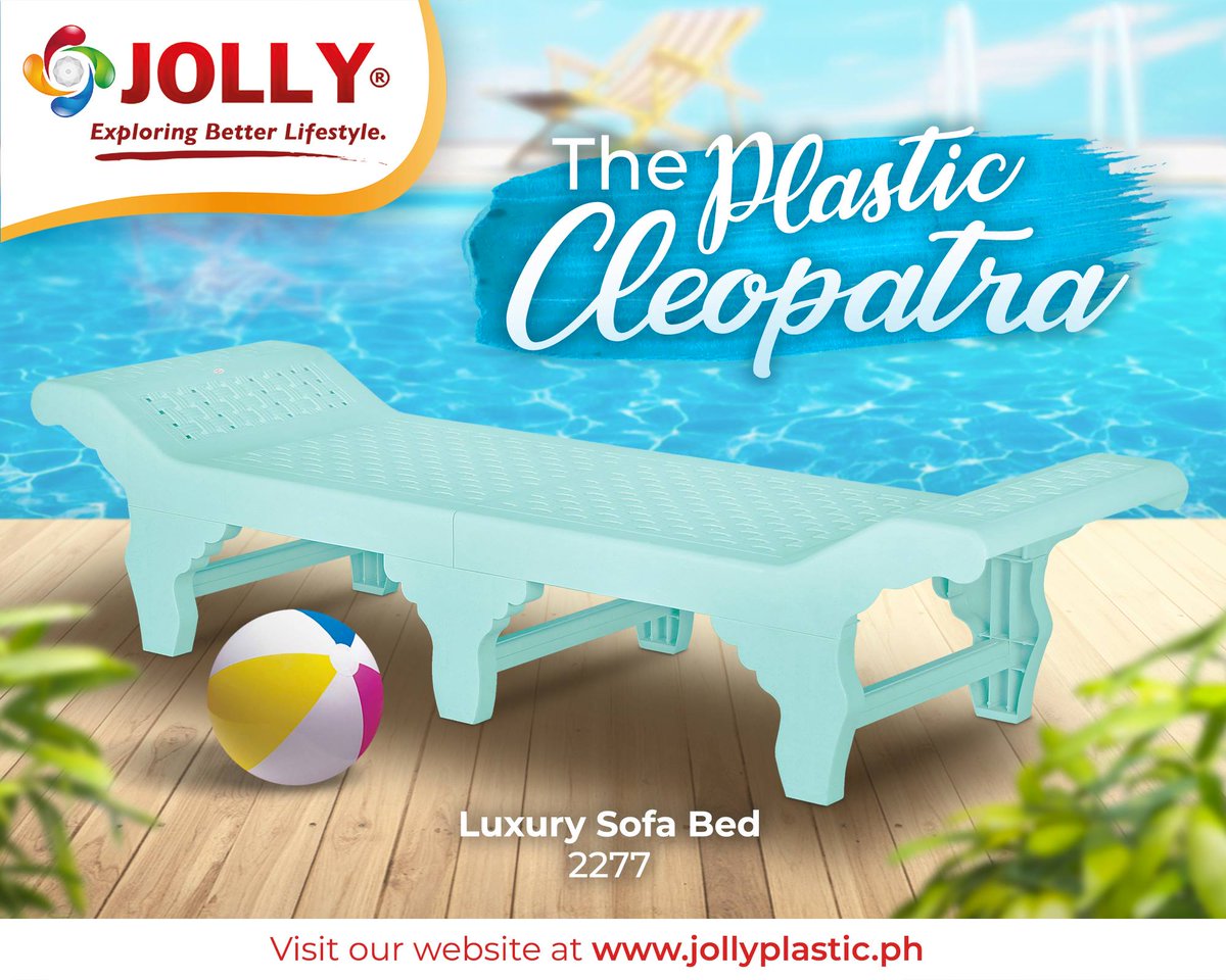 jollyplasticph's tweet photo. Relax, unwind and enjoy it's forever summer! 🍃🌊
Jolly Plastic Cleopatra Luxury Sofa Bed

Be updated on our products 
Follow us on Instagram and Like us on Facebook

#jollyplasticph #Bagaysabahayatmatibay #plasticproducts #SofaBed #Cleopatra #summer2019  #homefurniture https://t.co/pczcnrZmRQ