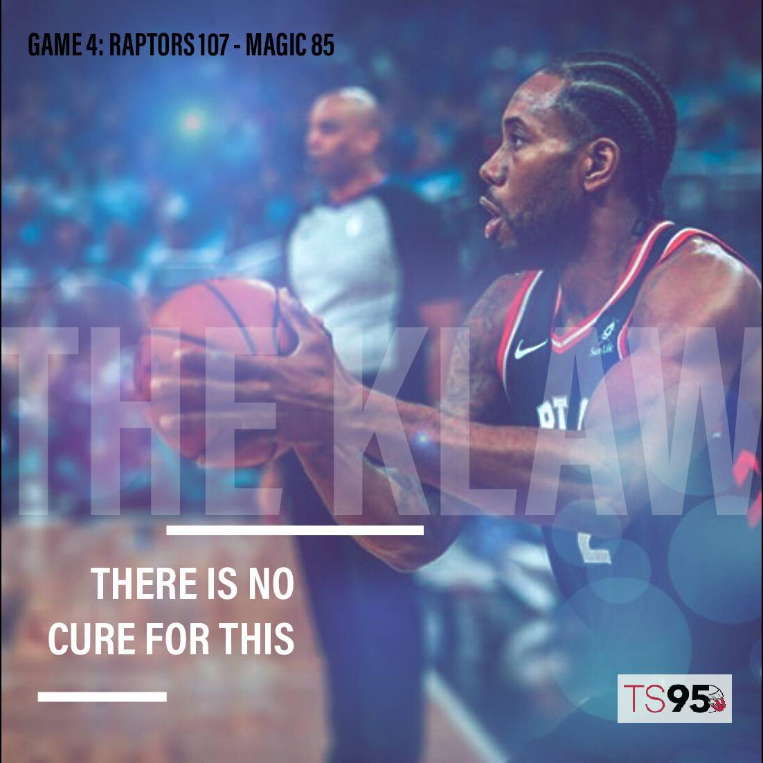 trapd95's tweet photo. The #Raptors 💪🏽 their muscle & flattened the Magic 107-85 in their own kingdom, setting the table to clinch the 1st round #NBAPlayoffs series with a Game 5 W in the 6ix on Tuesday.
Kawhi went back to being on-court sick, with 34p, 6r, 2a, 2s, 2b!
#TS95 #TCAO #wethenorth #rtz https://t.co/Si6ZAW7vUj