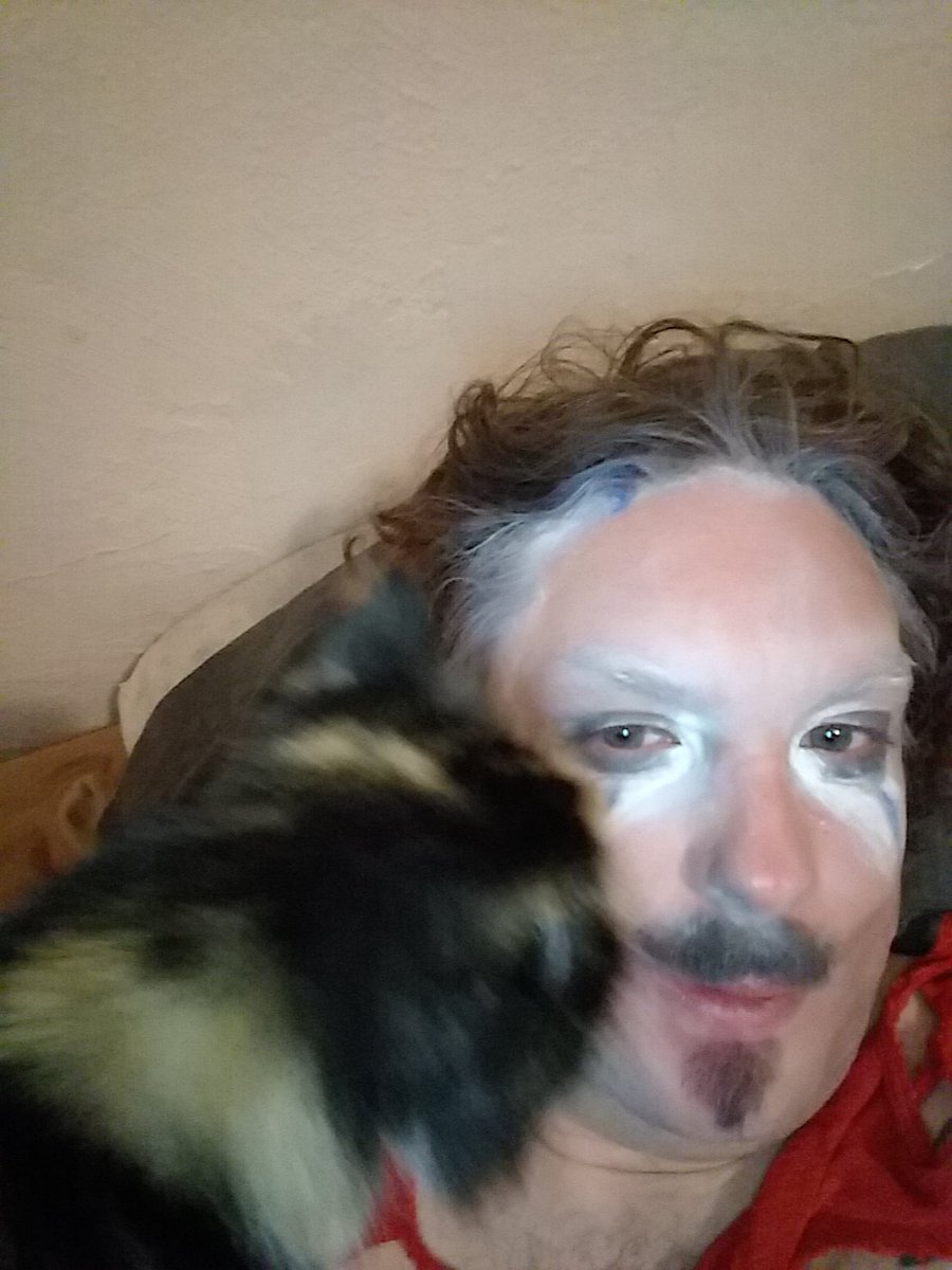 Post show kitty cuddle attack