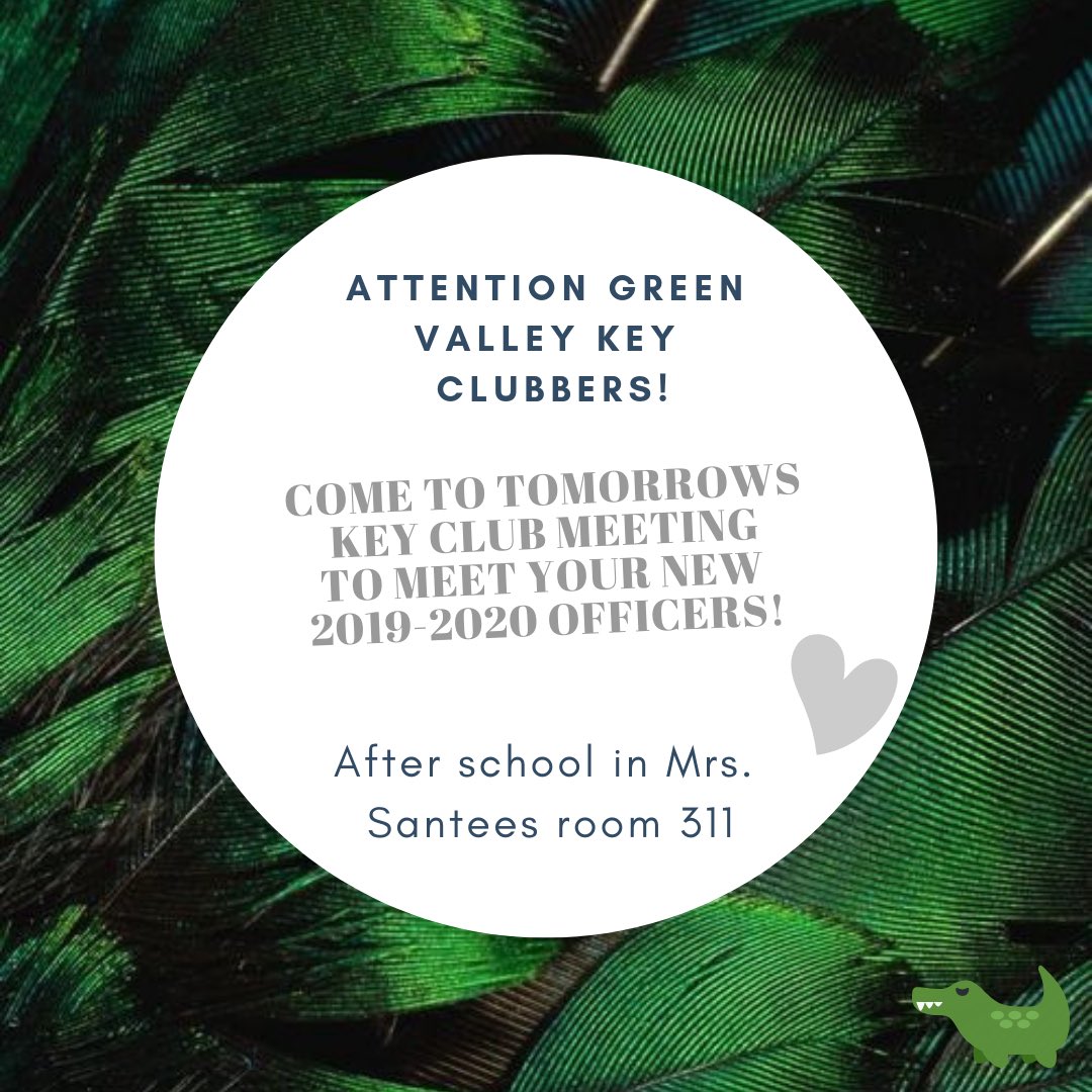 GVKeyClub's tweet image. Come tomorrow!!!